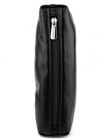 Dámská kožená peněženka/kosmetická taška Hexagona s kovovým zapínáním