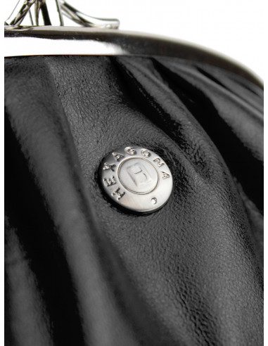 Dámská kožená peněženka/kosmetická taška Hexagona s kovovým zapínáním