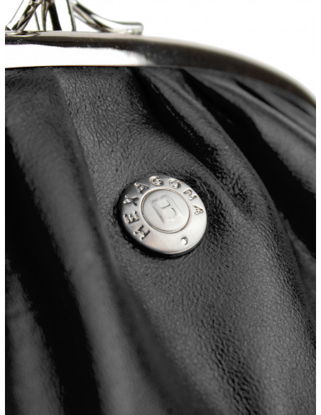 Dámská kožená peněženka/kosmetická taška Hexagona s kovovým zapínáním