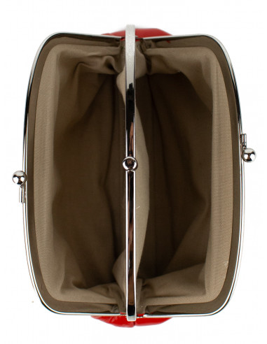 Dámská kožená peněženka/kosmetická taška Hexagona s kovovým zapínáním