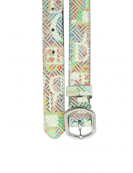 Dámský barevný kožený pásek PCMT 8017/25 Pierre Cardin