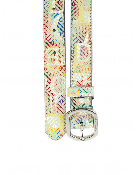 Dámský barevný kožený pásek PCMT 8017/25 Pierre Cardin