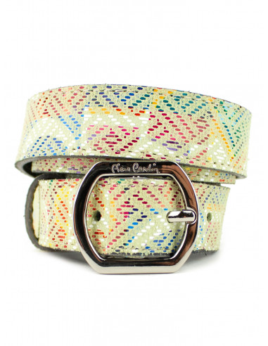 Dámský barevný kožený pásek PCMT 8017/25 Pierre Cardin