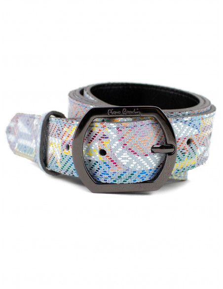 Dámský barevný kožený pásek PCMT 8018/30 Pierre Cardin