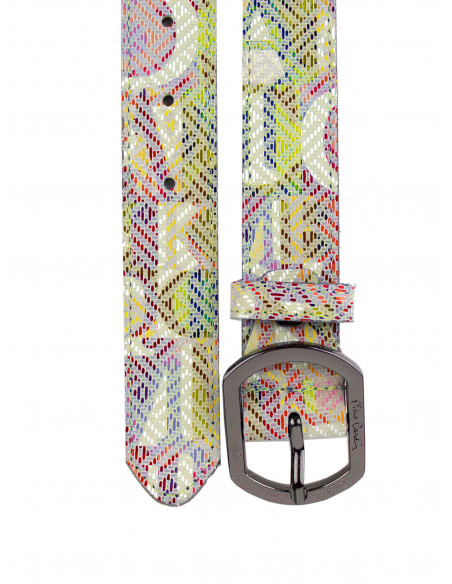 Dámský barevný kožený pásek PCMT 8018/30 Pierre Cardin