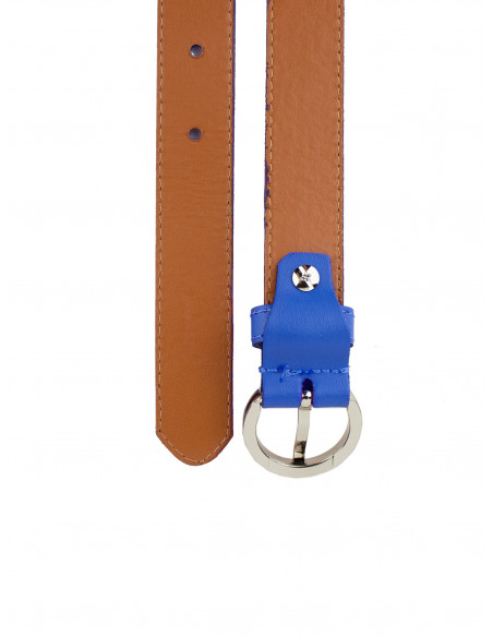 Dámský kožený pásek PC 8014/25 Pierre Cardin s barevným vzorem