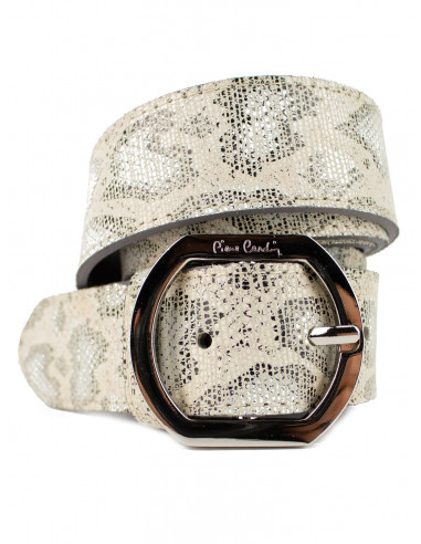 Dámský kožený pásek PC 8016/35 Pierre Cardin s barevným vzorem
