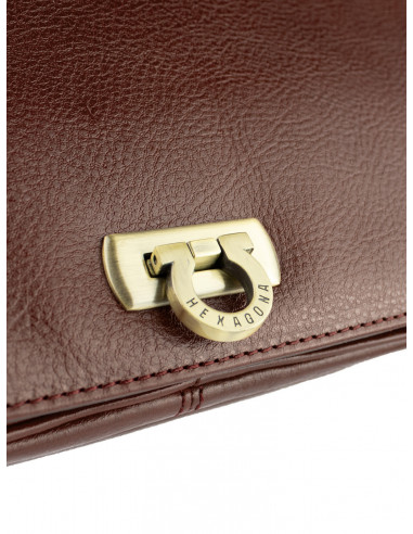 Dámská kožená kabelka crossbody Hexagona Lormont