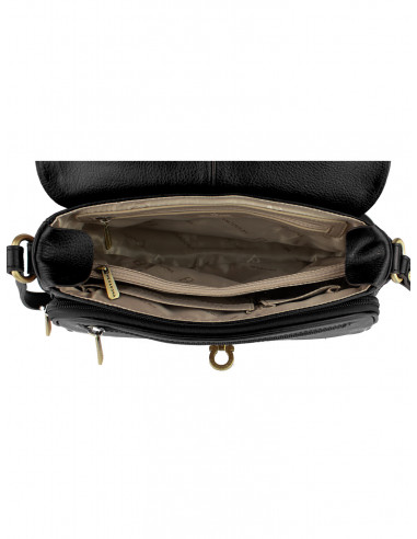 Dámská kožená kabelka crossbody Hexagona Lormont