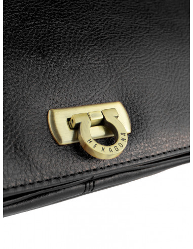 Dámská kožená kabelka crossbody Hexagona Lormont