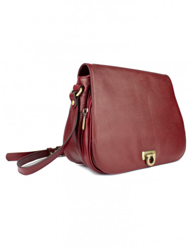 Dámská kožená kabelka crossbody Hexagona Lormont