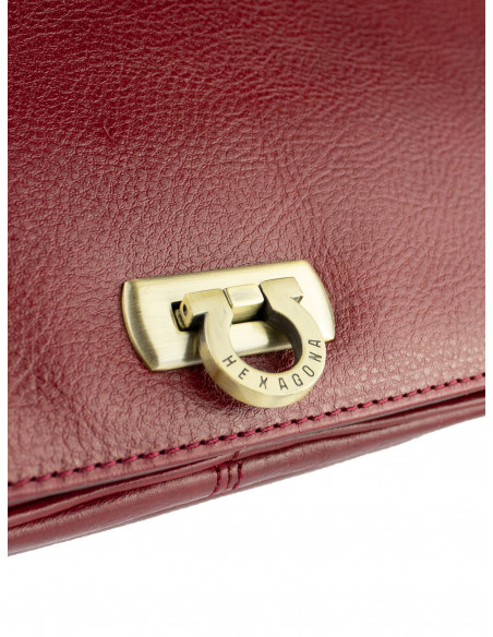 Dámská kožená kabelka crossbody Hexagona Lormont