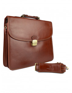 Pánská kožená aktovka Hexagona Le Bouscat 2