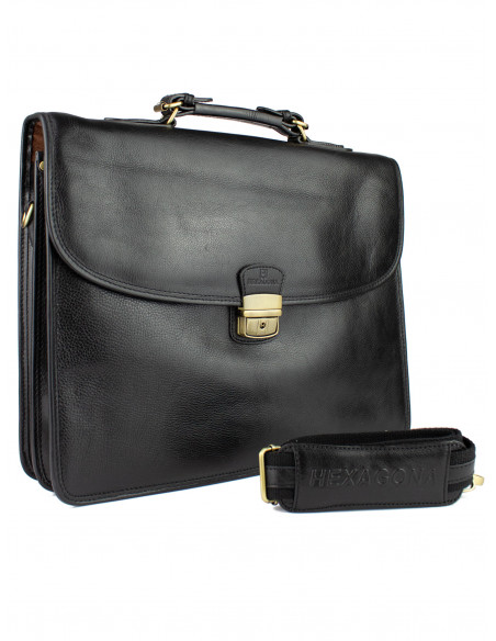 Pánská kožená aktovka Hexagona Biarritz