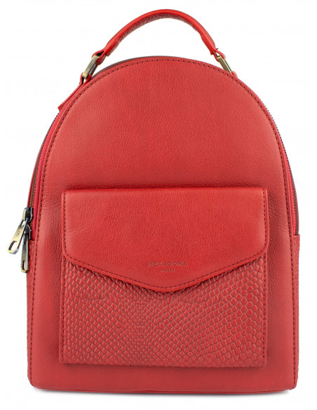 Dámský elegantní kožený batoh Hexagona Massy