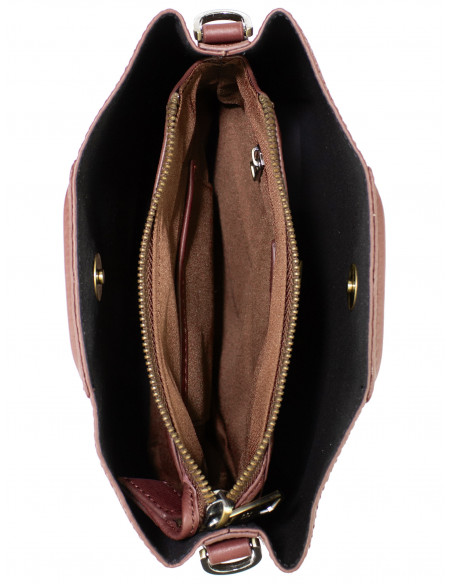 Dámská kožená kabelka do ruky Hexagona Moulins