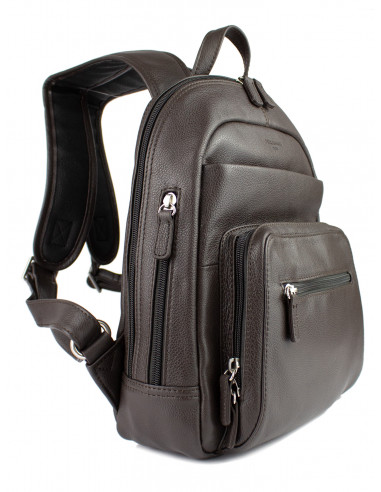 Kožený městský unisex batoh Hexagona Croix