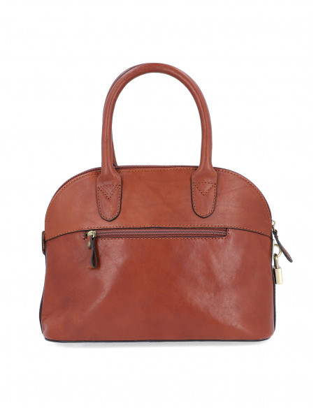 Italská kožená kabelka Cristina Rui Chiara vícebarevná a hnědá