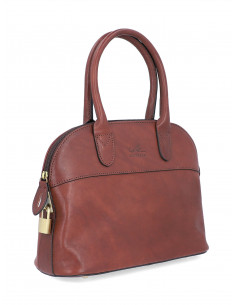 Italská kožená kabelka Cristina Rui Chiara vícebarevná a hnědá 2