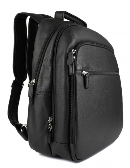 Kožený batoh na notebook Hexagona Darien v městském stylu