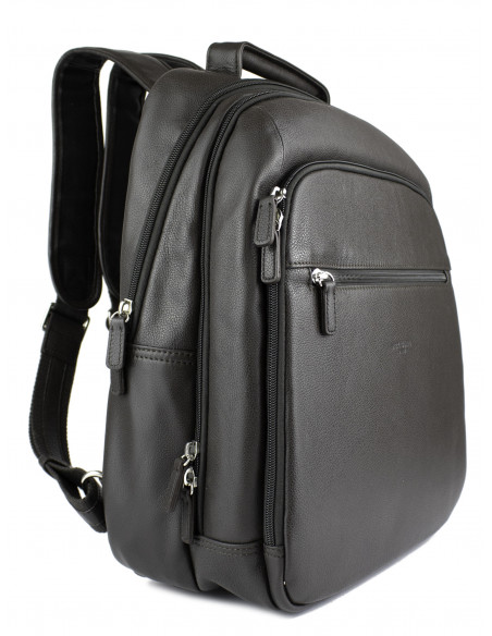 Kožený batoh na notebook Hexagona Darien v městském stylu