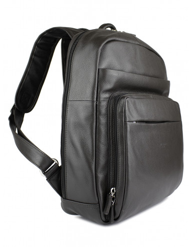 Kožený batoh na notebook Hexagona Benny v městském stylu