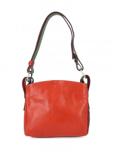 Dámská italská kožená kabelka Cristina Rui Ilaria vícebarevná a hnědá