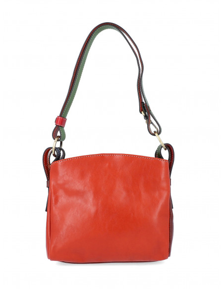 Dámská italská kožená kabelka Cristina Rui Ilaria vícebarevná a hnědá