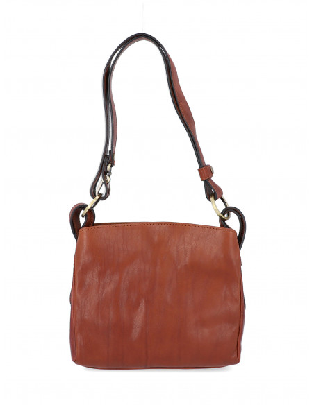 Dámská italská kožená kabelka Cristina Rui Ilaria vícebarevná a hnědá