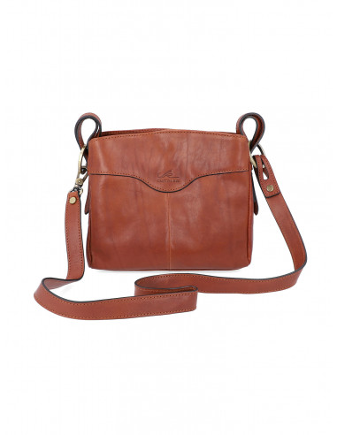 Dámská italská kožená kabelka Cristina Rui Ilaria vícebarevná a hnědá