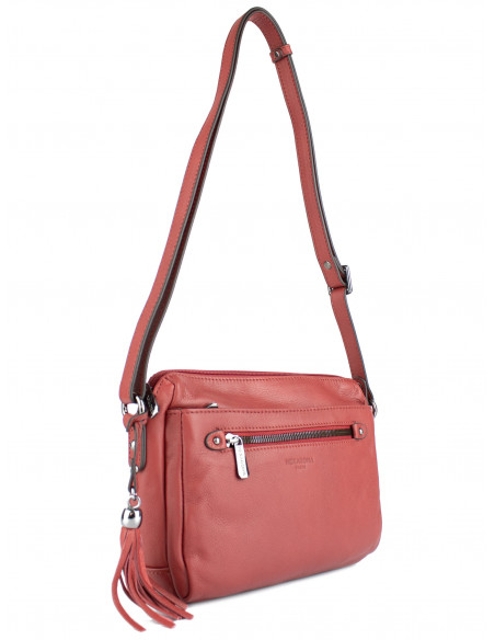 Dámská kožená kabelka crossbody Hexagona Andree