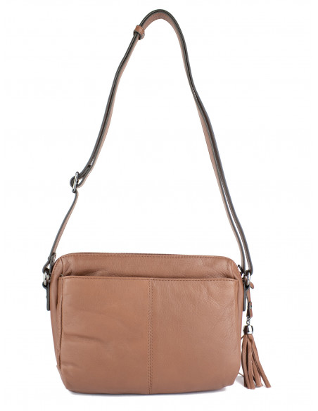 Dámská kožená kabelka crossbody Hexagona Andree