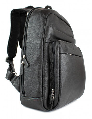 Kožený batoh na notebook Hexagona Benny v městském stylu