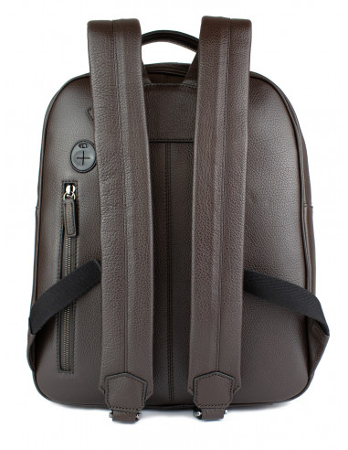 Kožený batoh na notebook Hexagona David v městském stylu