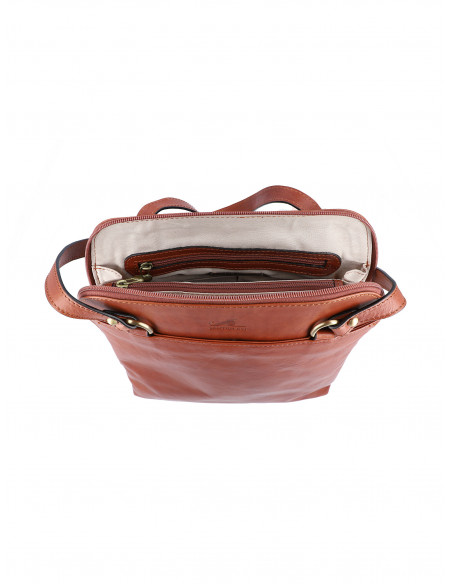 Dámská italská kožená kabelka/batoh 2v1 Cristina Rui Lisa