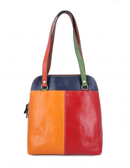 Dámská italská kožená kabelka/batoh 2v1 Cristina Rui Lisa