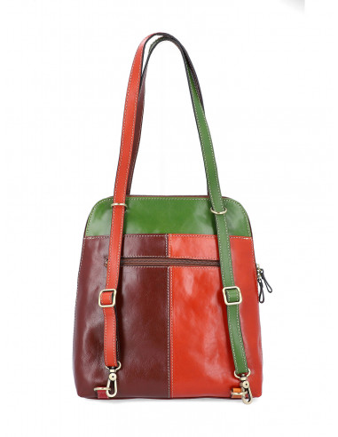 Dámská italská kožená kabelka/batoh 2v1 Cristina Rui Lisa