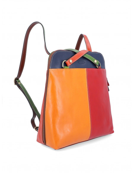 Dámská italská kožená kabelka/batoh 2v1 Cristina Rui Lisa