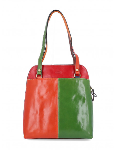 Dámská italská kožená kabelka/batoh 2v1 Cristina Rui Lisa