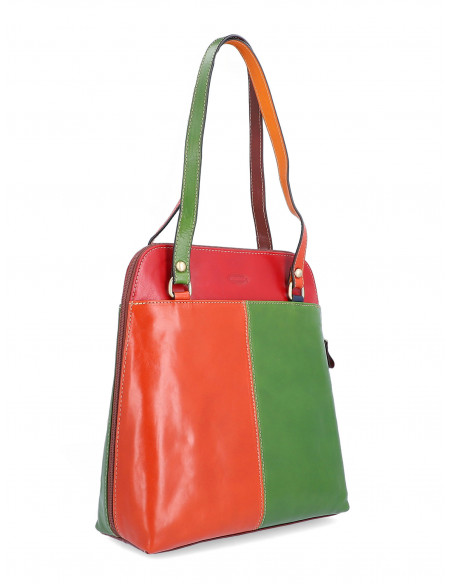 Dámská italská kožená kabelka/batoh 2v1 Cristina Rui Lisa