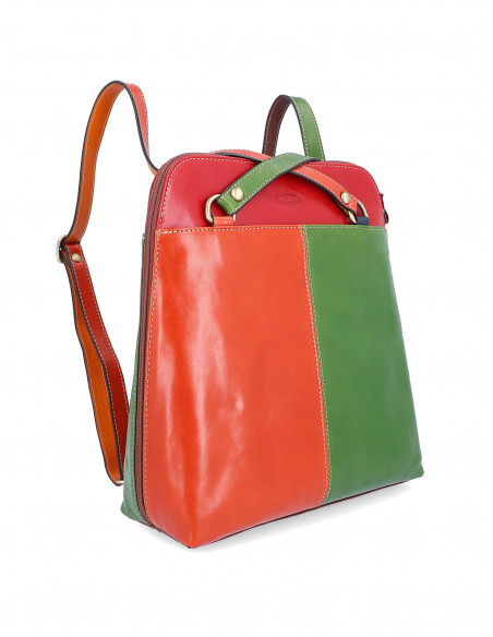 Dámská italská kožená kabelka/batoh 2v1 Cristina Rui Lisa