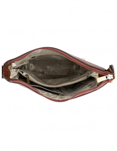 Dámská kožená kabelka crossbody Hexagona Henriette