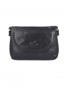 Dámská italská kožená crossbody kabelka Cristina Rui Simona černá a hnědá