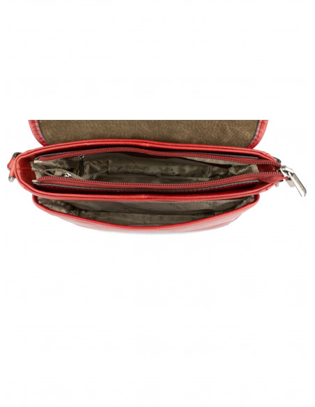 Dámská kožená kabelka crossbody Hexagona Ela