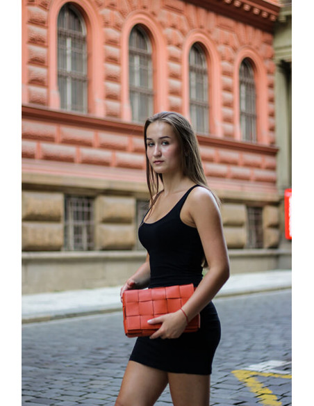 Dámská proplétaná kožená kabelka Giostra Carlita