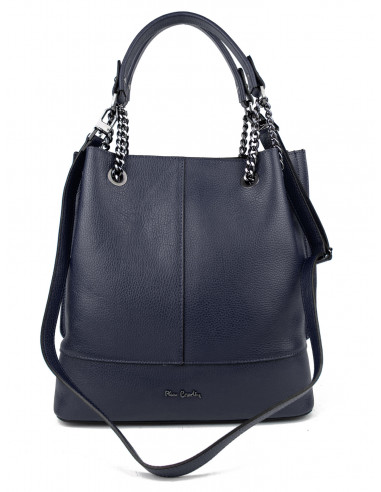 Dámská kožená kabelka Pierre Cardin Marliana velká na A4 s řetízkem