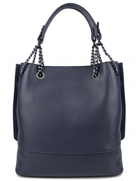 Dámská kožená kabelka Pierre Cardin Marliana velká na A4 s řetízkem