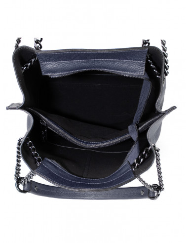 Dámská kožená kabelka Pierre Cardin Marliana velká na A4 s řetízkem