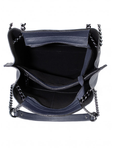 Dámská kožená kabelka Pierre Cardin Marliana velká na A4 s řetízkem