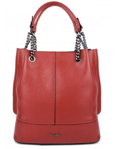 Dámská kožená kabelka Pierre Cardin Marliana velká na A4 s řetízkem